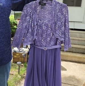 Purple Mother of the Bride Dress, Size 6 Women's